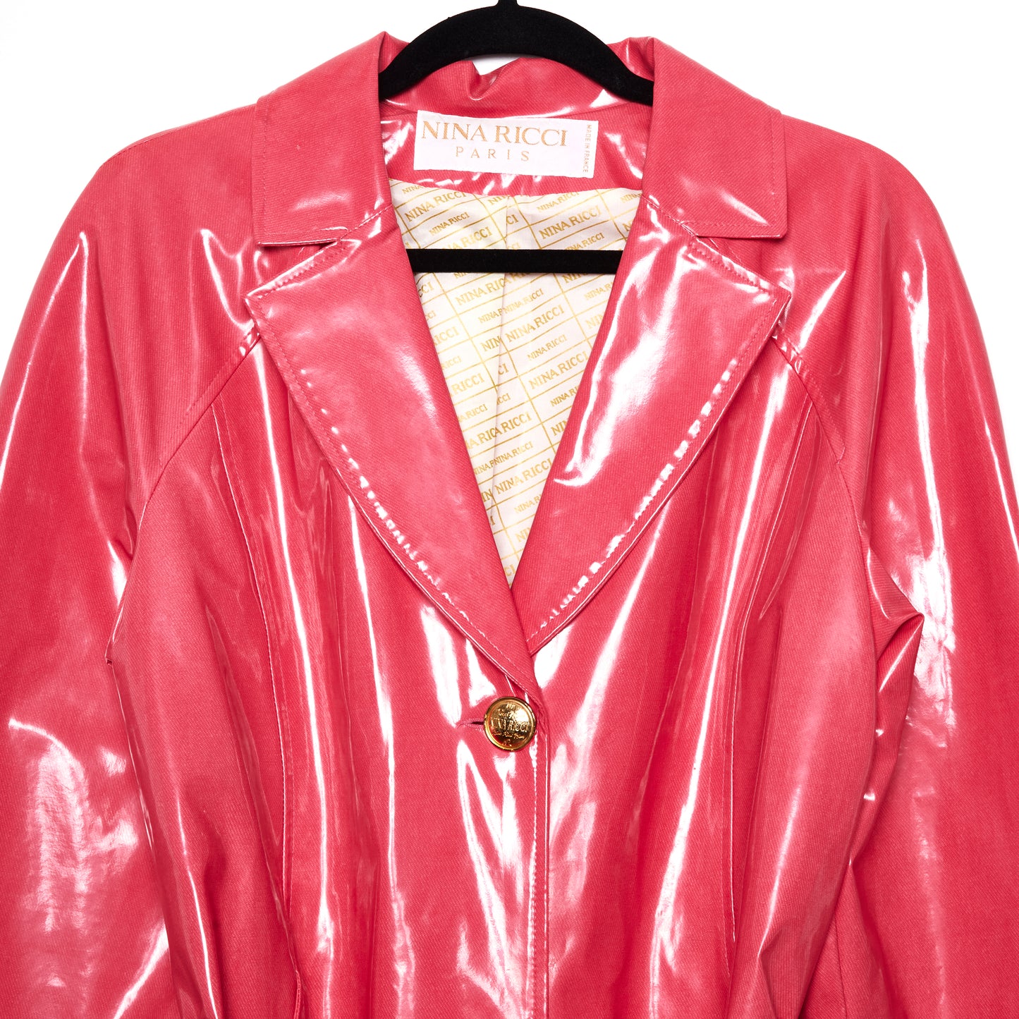 NINA RICCI Vintage Coated Raspberry Pink coat