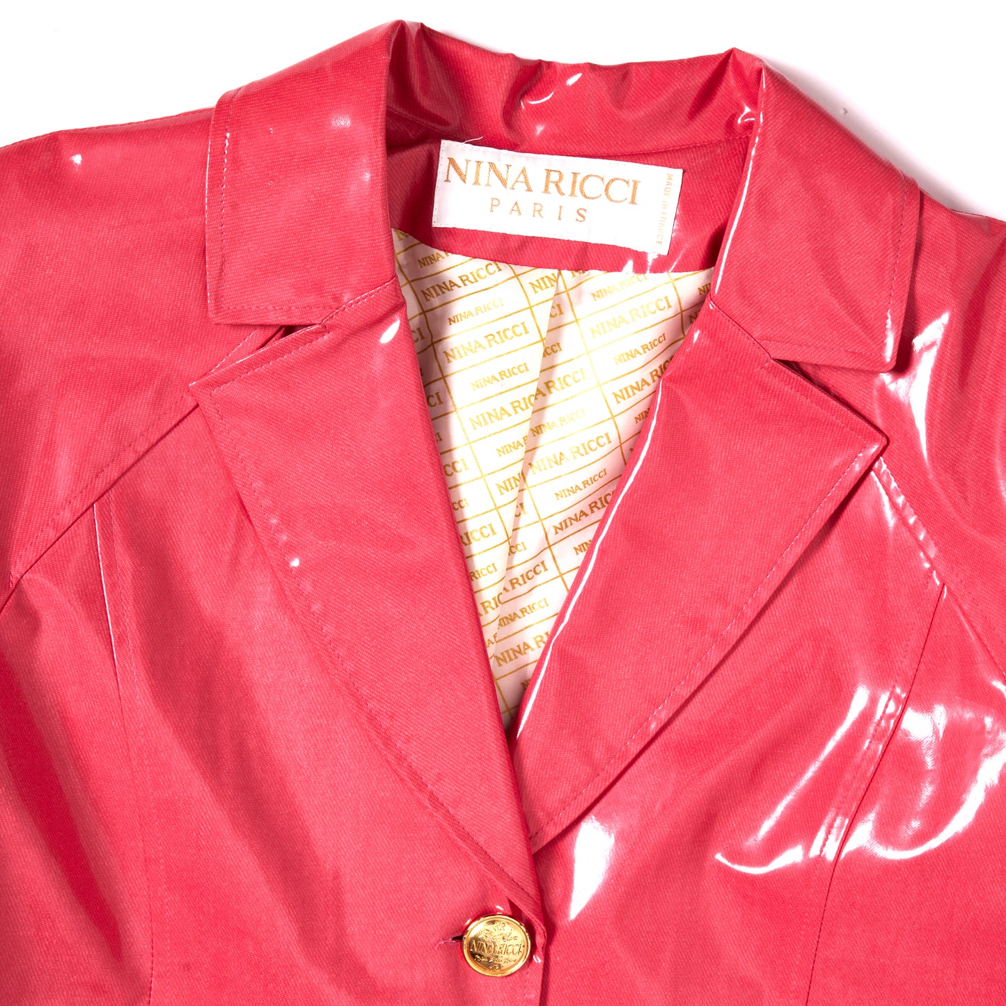 NINA RICCI Vintage Coated Raspberry Pink coat