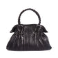 BVLGARI Black Leather Twistino Tina Tote