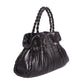 BVLGARI Black Leather Twistino Tina Tote