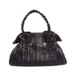 BVLGARI Black Leather Twistino Tina Tote