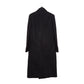 SAINT LAURENT Double-Breasted Long Wool Coat - Black 44