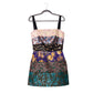 DOLCE & GABBANA Multicolor Brocade Flared Mini Dress 42