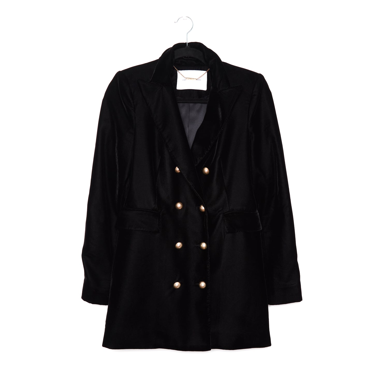 CAMILLA AND MARC Gold Black Velvet Dimmer Jacket
