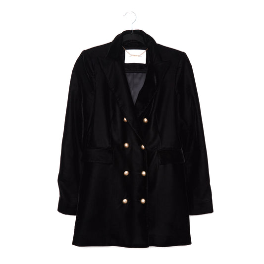 CAMILLA AND MARC Gold Black Velvet Dimmer Jacket