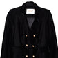 CAMILLA AND MARC Gold Black Velvet Dimmer Jacket