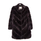 YVES SALOMON Brown Rex Rabbit Coat