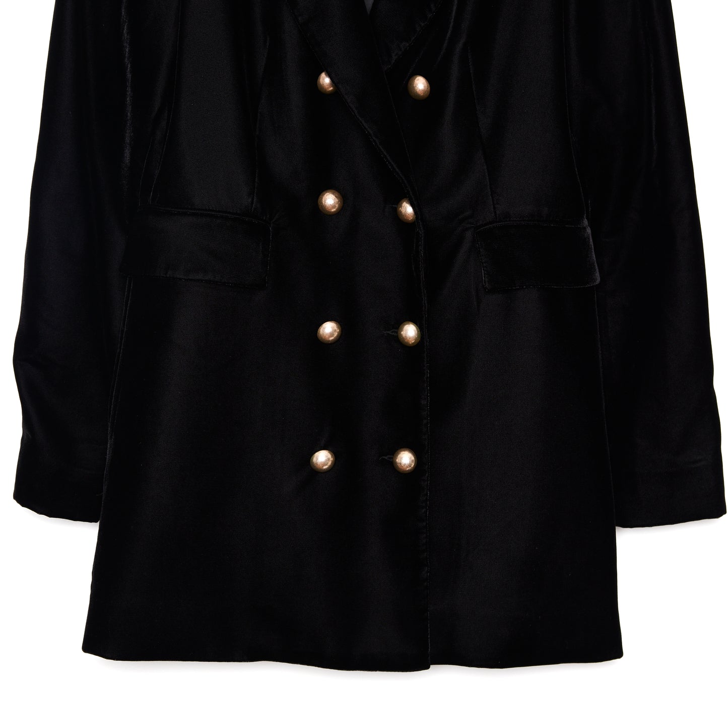 CAMILLA AND MARC Gold Black Velvet Dimmer Jacket