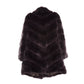 YVES SALOMON Brown Rex Rabbit Coat