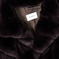 YVES SALOMON Brown Rex Rabbit Coat