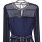 PRADA crystal-embellished chiffon mini dress 40