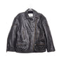 DUCIE LONDON Samantha Distressed Leather Biker Jacket