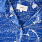 OROTON Map-Print Silk Midi Shirtdress 14