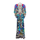 CAMILLA Long Dress with Smocked Waist Cafe Nairobi S
