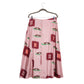 VICTORIA BECKHAM Horse Print Pleated Skirt