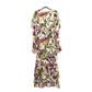 GUCCI Silk Thistle Print Dress 42