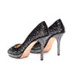 JIMMY CHOO The Dali Swarovski Crystal Platform Satin Peep Heels