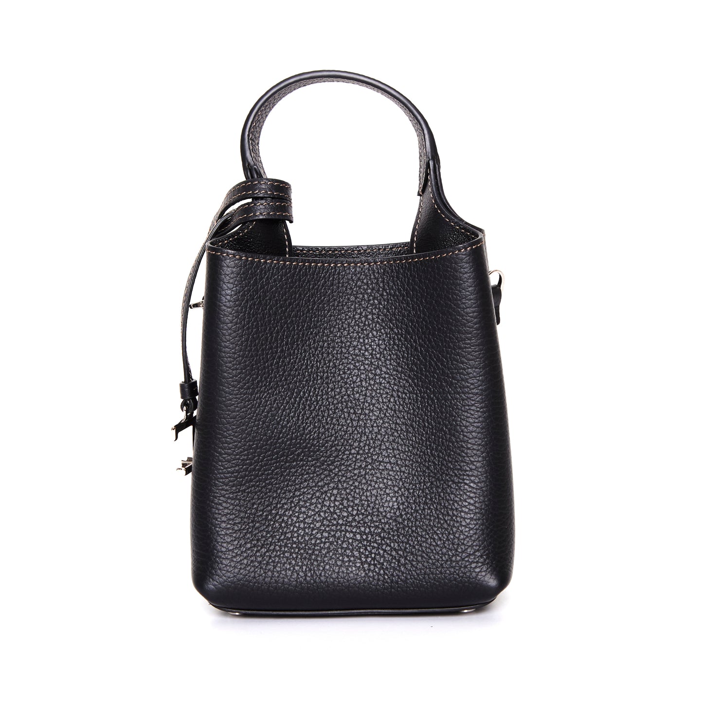 TOD’s Logo Micro Leather Tote - Black