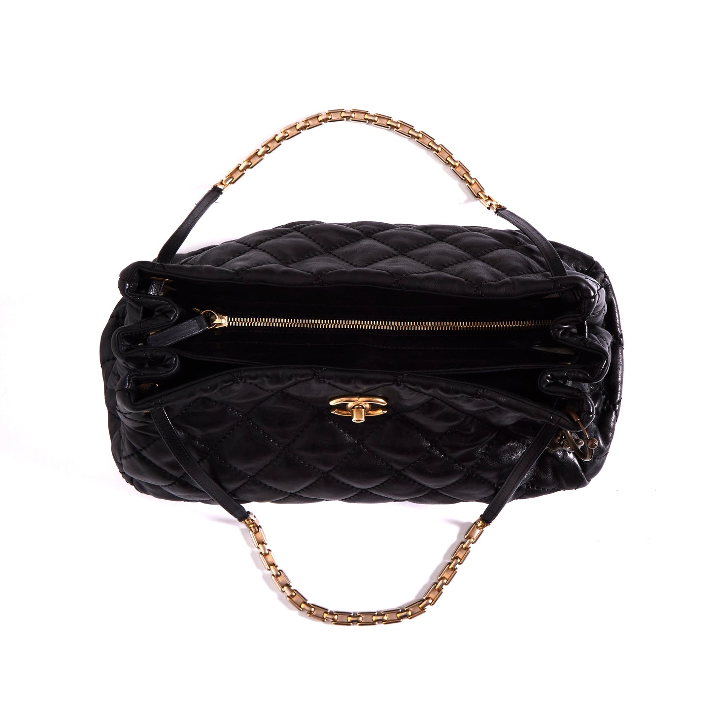 CHANEL Quilted Lion Charm Shoulder Bag