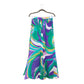 EMILIO PUCCI Silk Hibiscus Print Pants 8-10