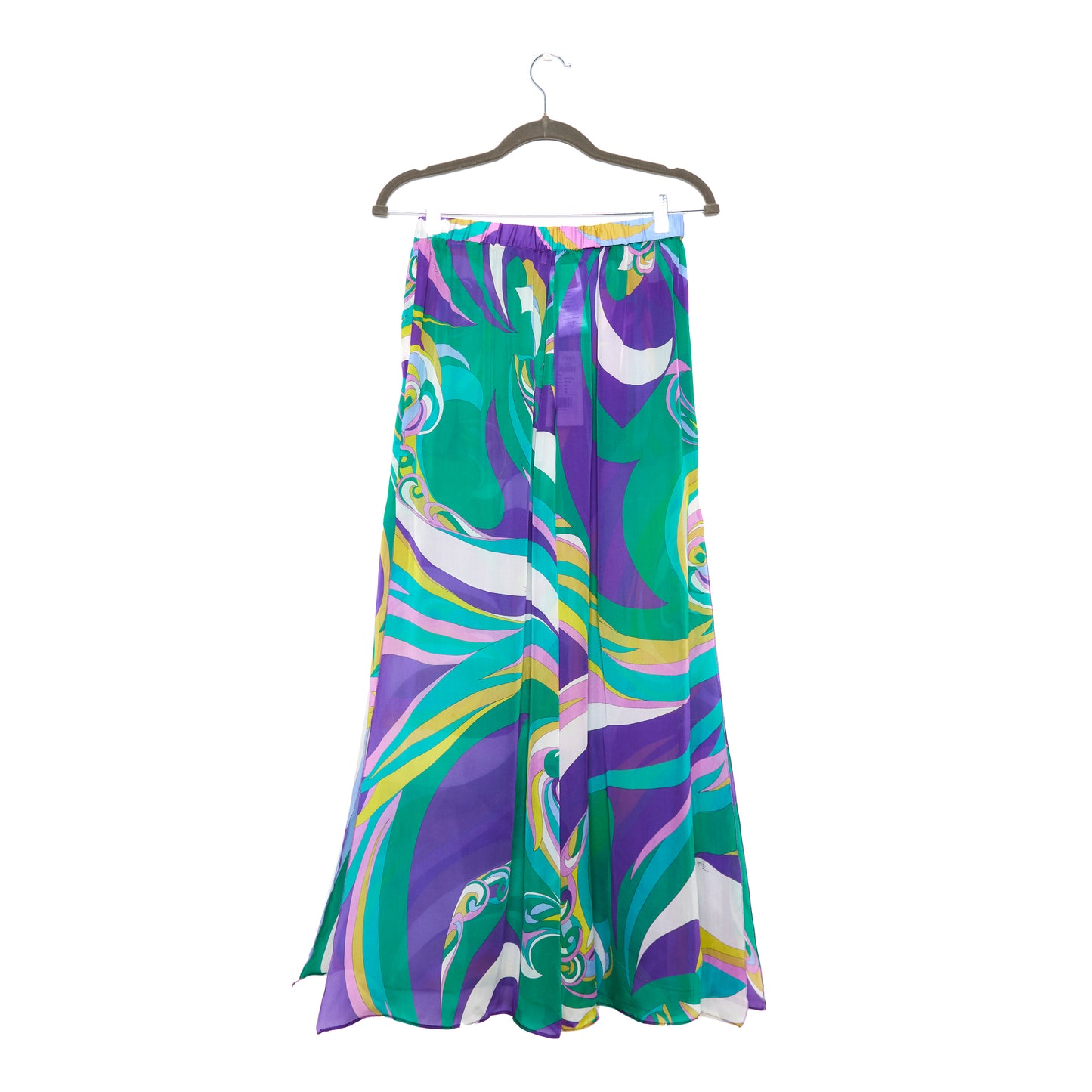 EMILIO PUCCI Silk Hibiscus Print Pants 8-10