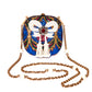 GUCCI Brocade Pearl Bow Sandy Flow Chain Clutch