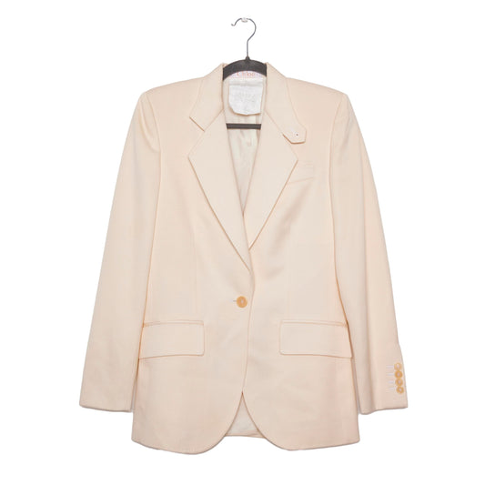 CHLOE Linen and Silk Twill Blazer