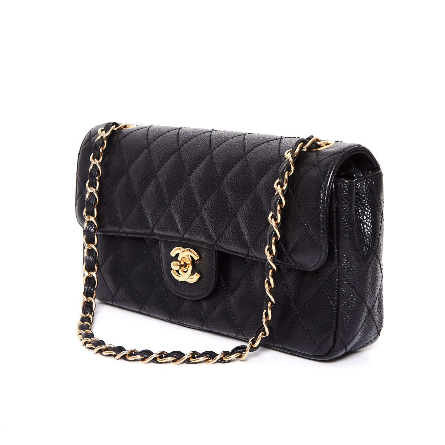 CHANEL East West Flap Bag