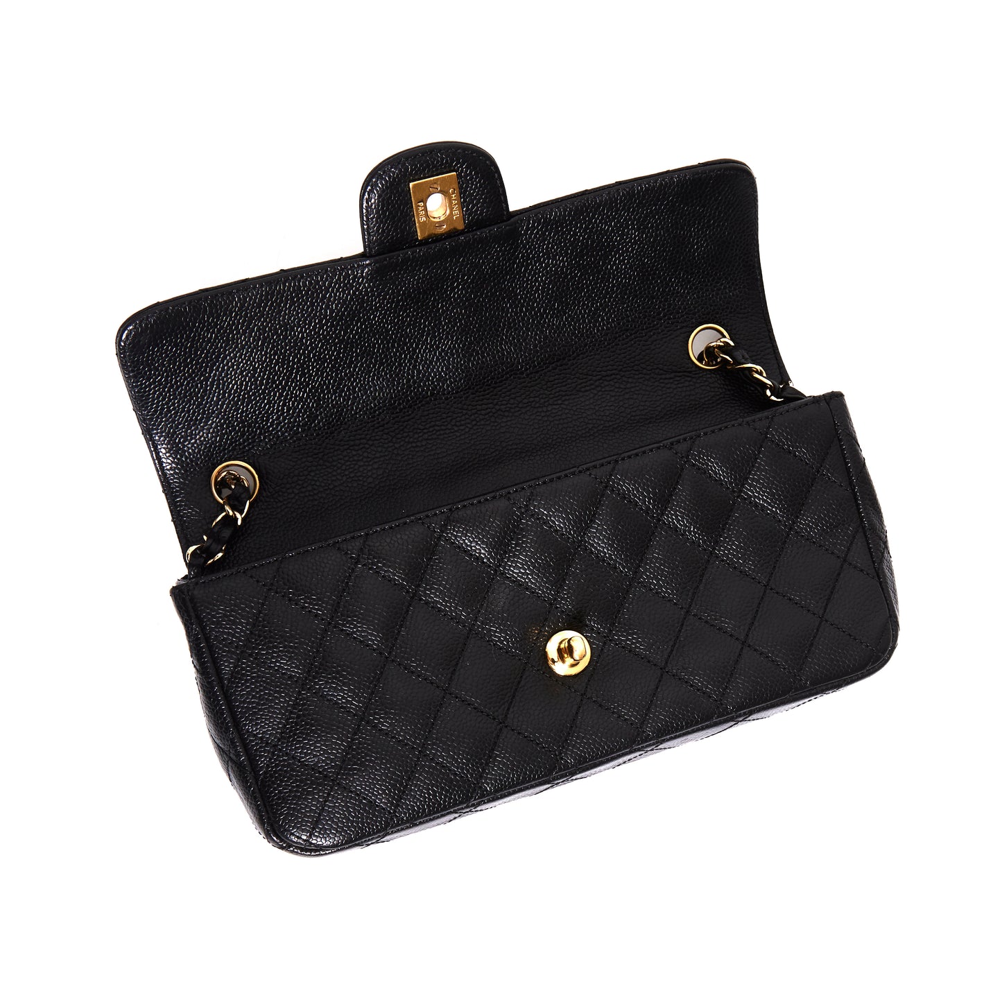 CHANEL East West Flap Bag