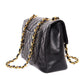 CHANEL Vintage Jumbo Black Lambskin Classic Single Flap Bag