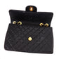 CHANEL Vintage Jumbo Black Lambskin Classic Single Flap Bag