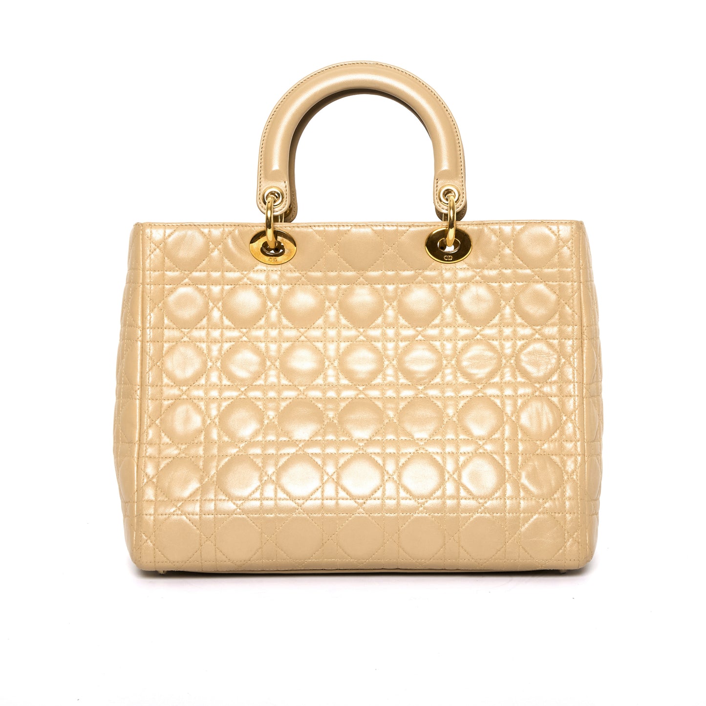 DIOR Lady Dior Beige Handbag