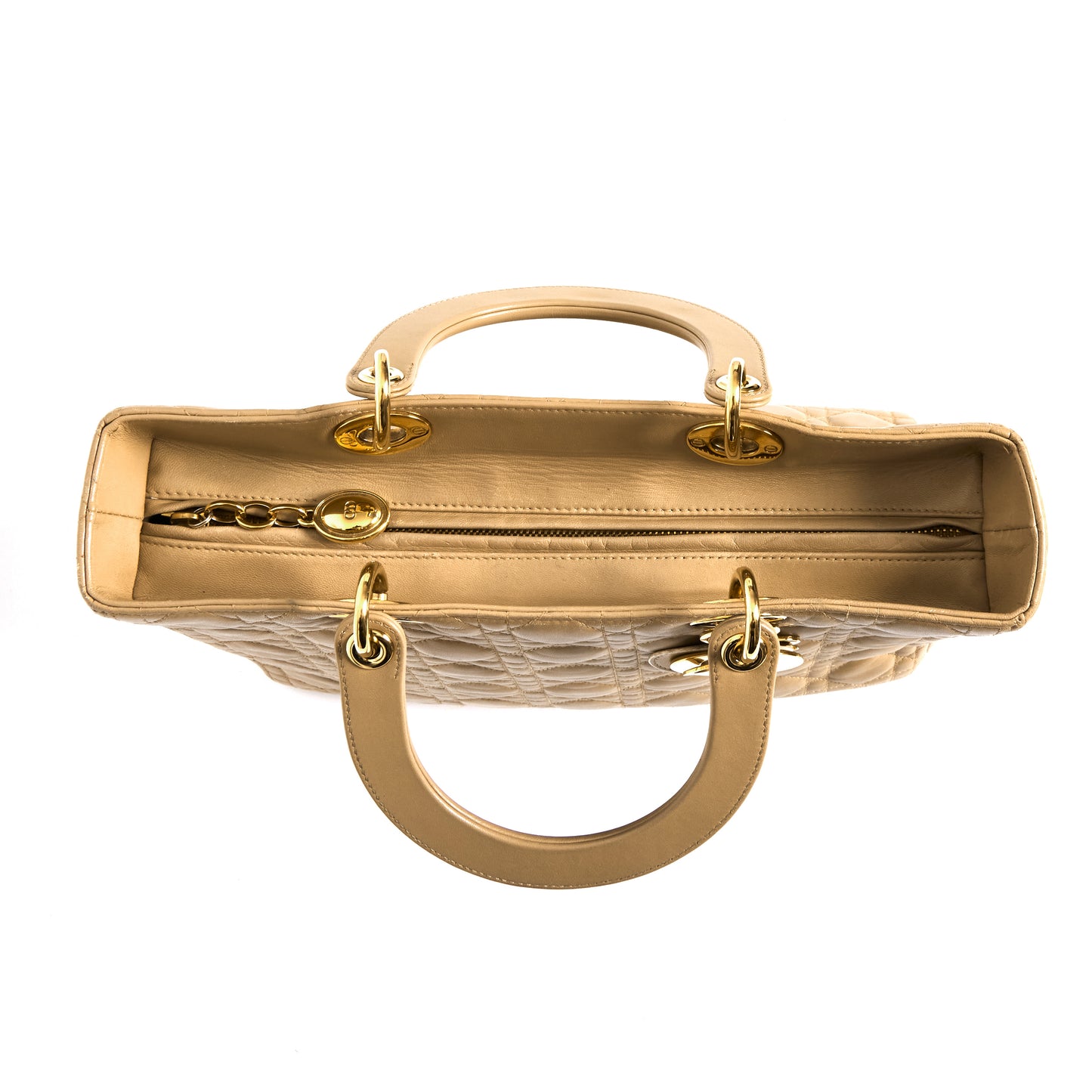 DIOR Lady Dior Beige Handbag