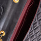 CHANEL Vintage Jumbo Black Lambskin Classic Single Flap Bag