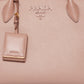 PRADA large monochromatic tote in blush pink