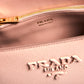 PRADA large monochromatic tote in blush pink