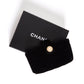 CHANEL Vintage Black Matelasse Velvet / Velour No 14 Card Pouch
