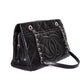 CHANEL Matelasse CC Timeless Tote Bag Black Caviar Leather