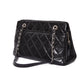 CHANEL Matelasse CC Timeless Tote Bag Black Caviar Leather