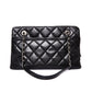 CHANEL Matelasse CC Timeless Tote Bag Black Caviar Leather