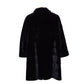 MAXIMILIAN midnight navy blue reversible Chinchilla and Mink coat