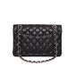 CHANEL 11.12 Classic black flap bag in caviar leather